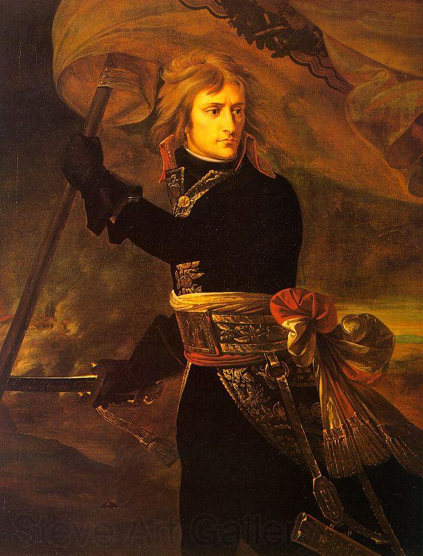 Baron Antoine-Jean Gros Bonaparte on the Arcole Bridge on 17 November 1796 France oil painting art